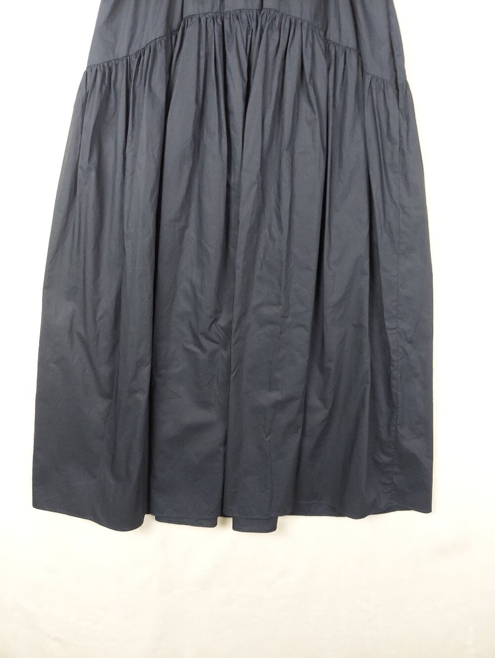 Ulla Johnson Amira Ruffle Poplin Midi Dress Black Spring Summer 2022 Sz 00 - Picture 7 of 11